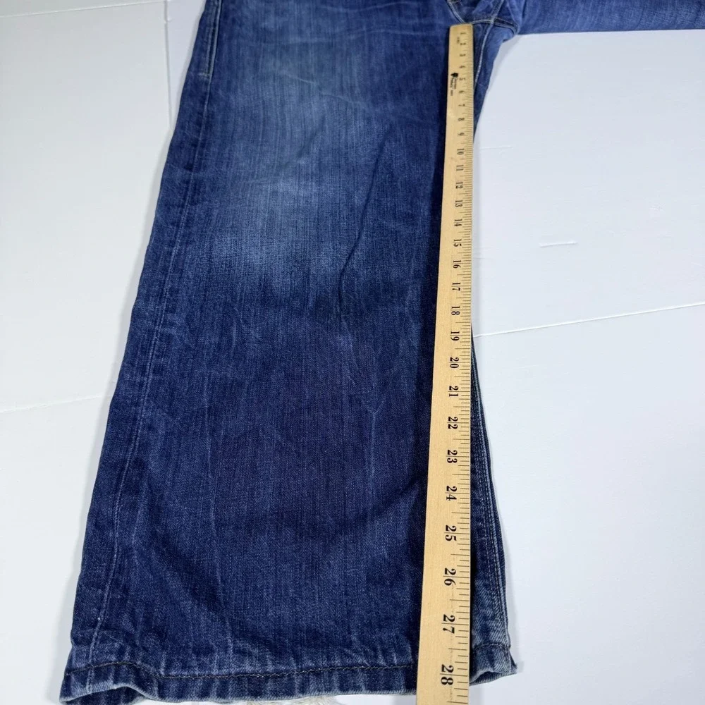 Levi's 569 Straight Leg Jeans Mens 40x30 Blue Denim Cotton Loose Fit‎ Black Tag